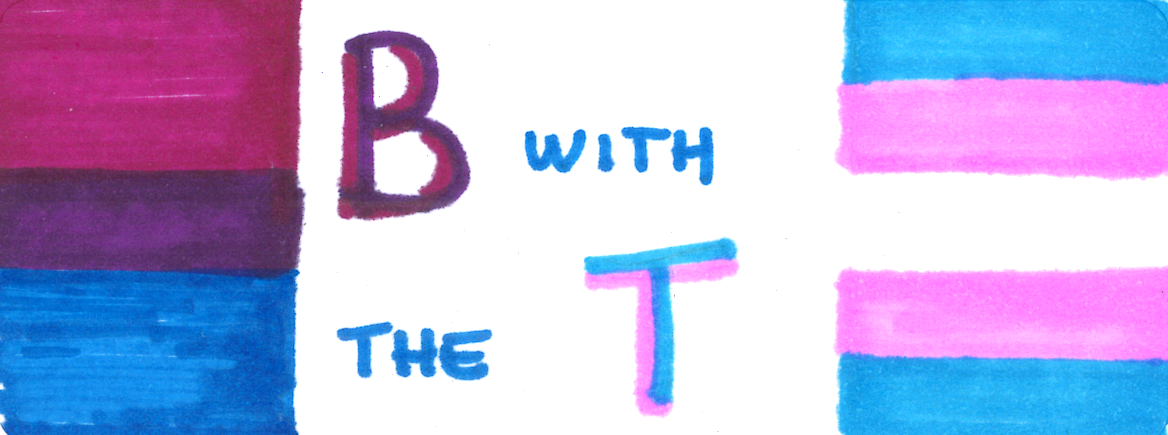 A Sticker which reads: B With The T